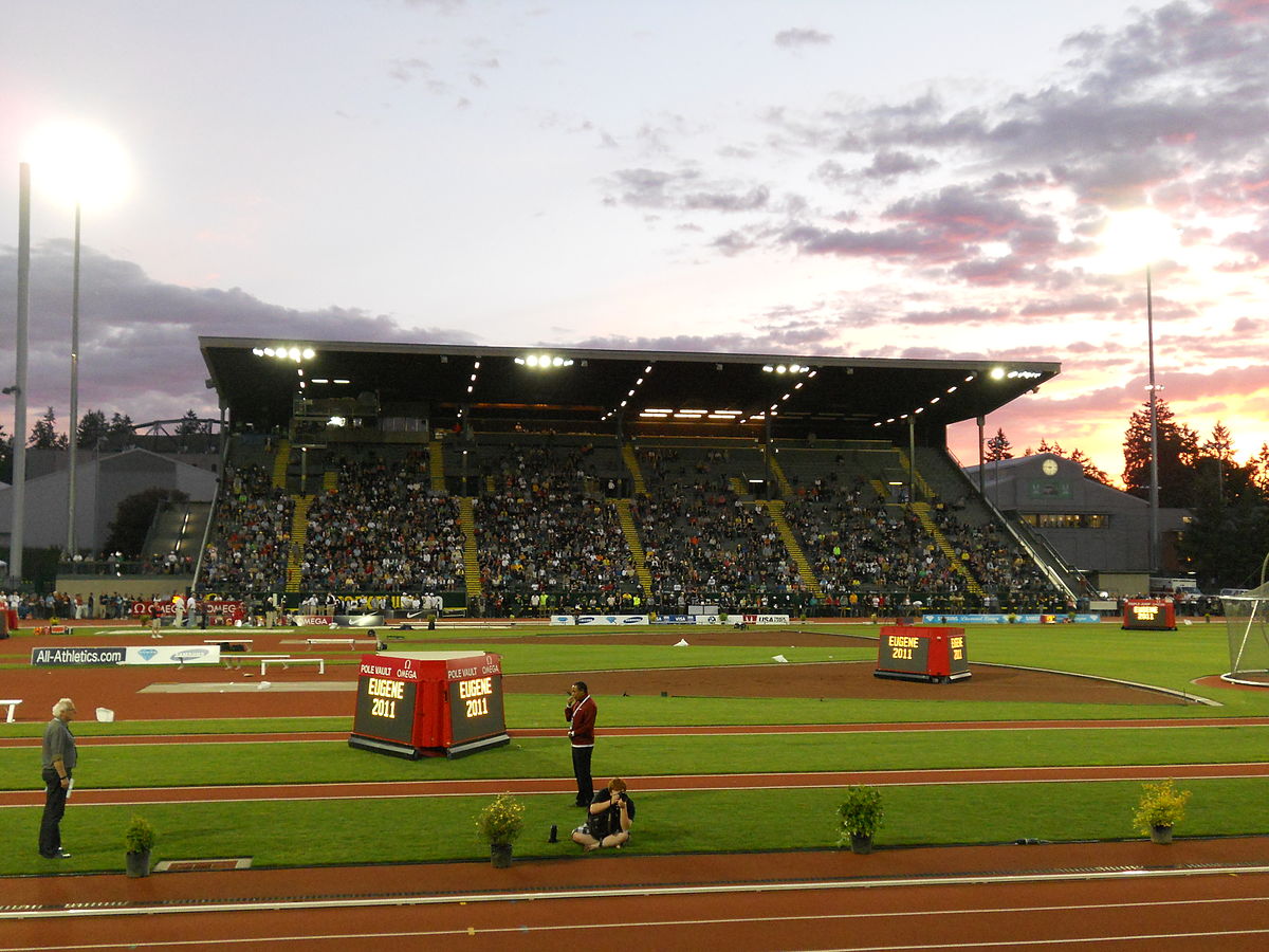Hayward Field in Eugene is the most famous track and field venue in the United States ©Wikipedia