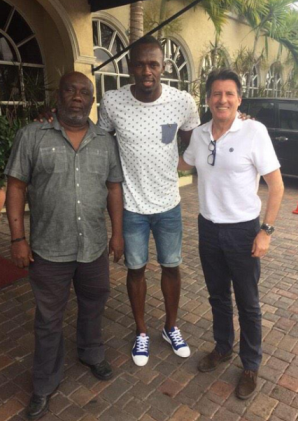 Sebastian Coe promised an ambassadorial role for Usain Bolt when he retires after meeting him during a visit to Kingston where he was promised the Jamaica's support in his campaign to become the new President of the IAAF ©Twitter