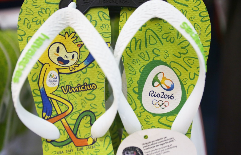 Rio 2016 flip-flops were said to be among the biggest sellers ©Getty Images