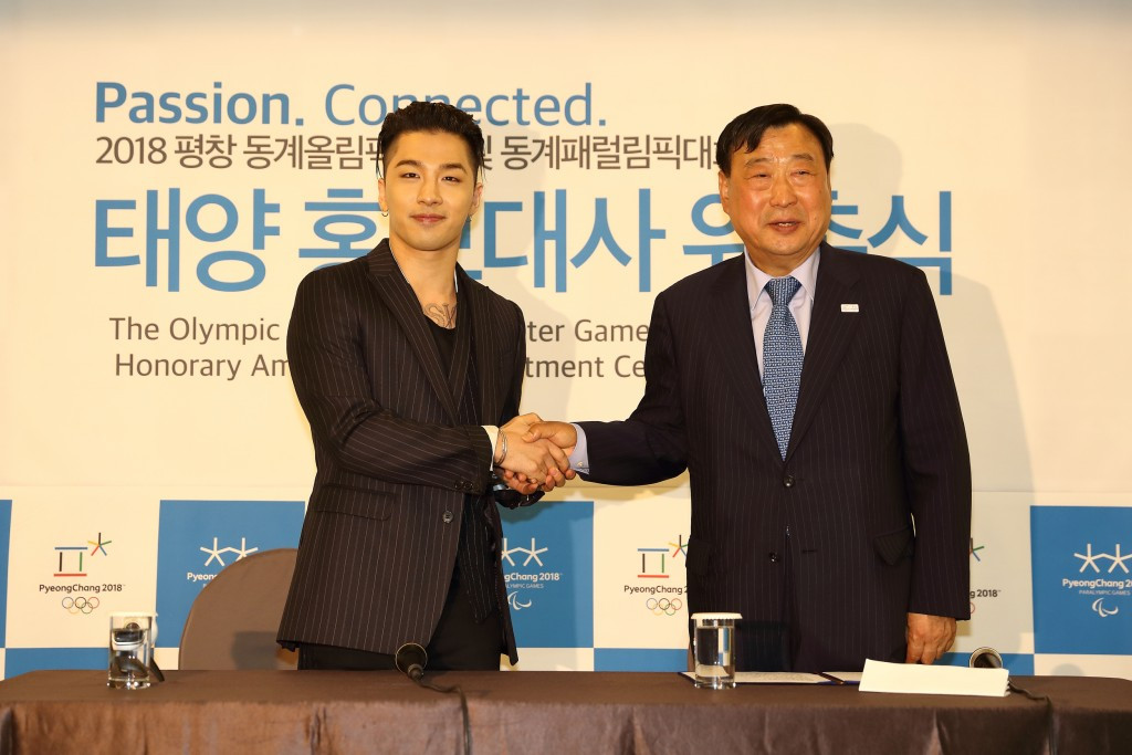 BIGBANG's Taeyang named honorary ambassador for PyeongChang 2018