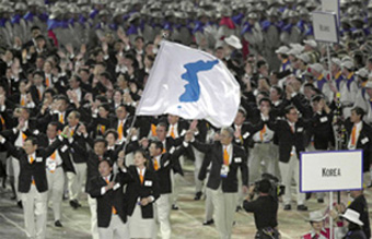 Koreas marching_together_in_Sydney_2000_Opening_Ceremony