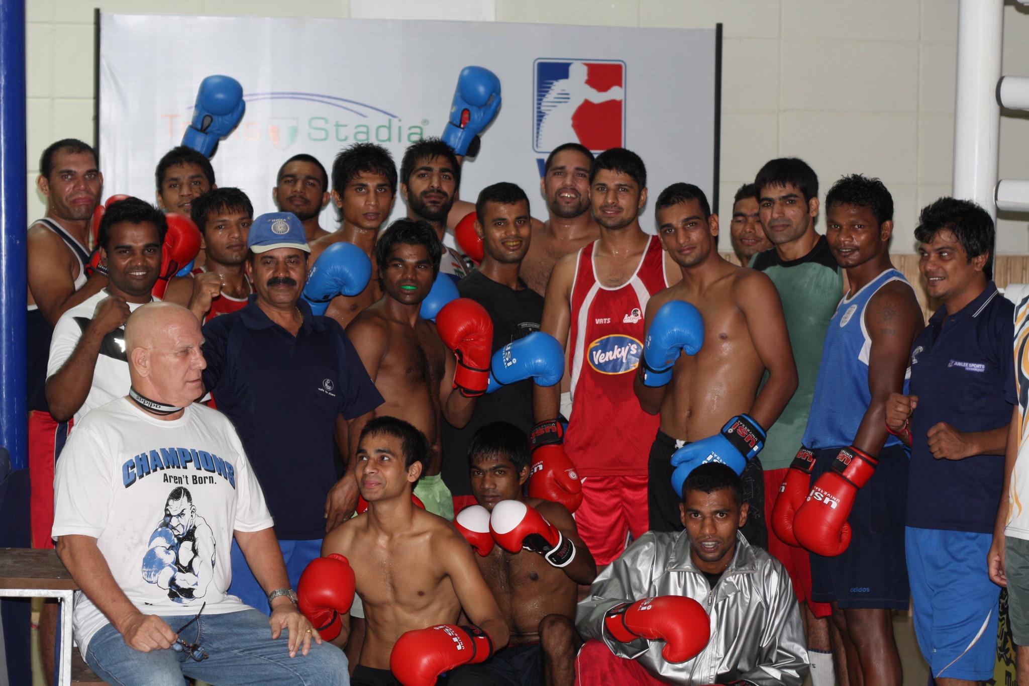 The Mumbai_Fighters_training_camp_in_Balewadi_Pune_with_Technical_Director_Joe_Clough_and_head_coach_Shiv_Kumar_Pal_17-10-11