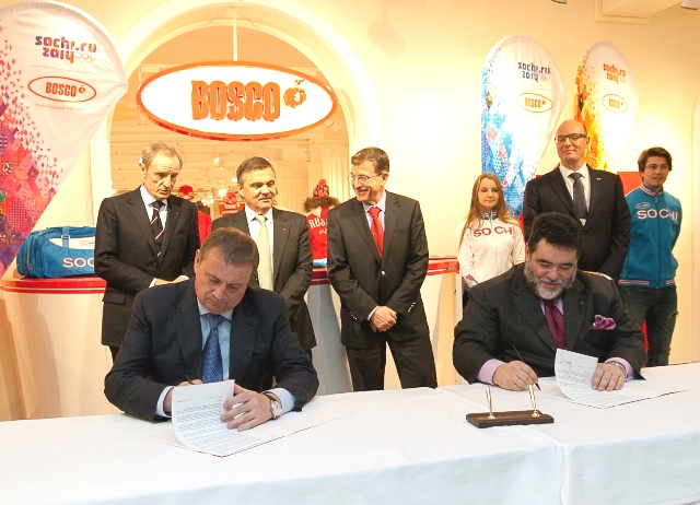 Bosco sign_deal_with_Sochi_2014_for_volunteer_programme