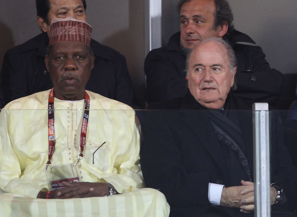 Issa Hayatou_with_Sepp_Blatter_World_Cup_2010