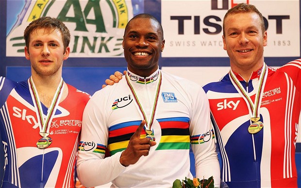 Gregory Bauge_with_Jason_Kenny_and_Sir_Chris_Hoy