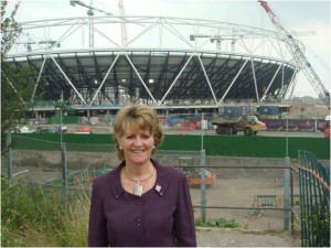 Dee Doocey_outside_Olympic_Stadium