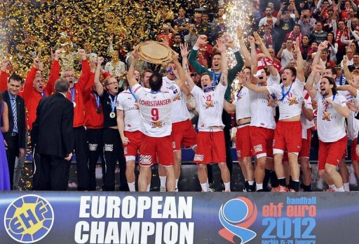 Denmark celebrate_winning_European_Handball_Championships_January_2012