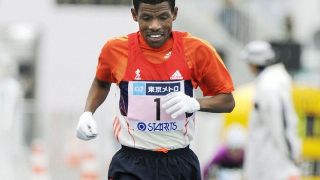 Haile Gebrselassie_Tokyo_Marathon_February_26_2012