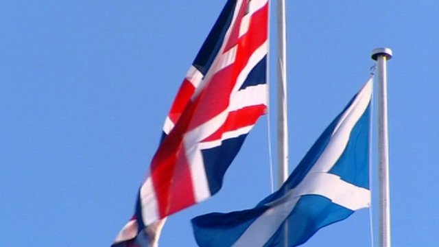 Scottish flag_with_GB_flag