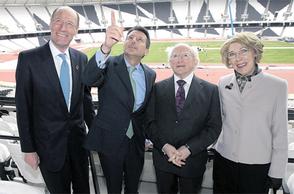 Sebastian Coe_with_Michael_Higgins_Olympic_Stadium_February_2012