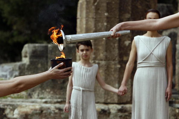 Ancient Olympia_torch_and_child_May_6