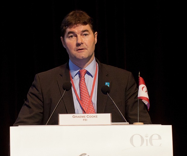 FEI Veterinary_Director_Graeme_Cooke_addresses_OIE_General_Session_May_2012