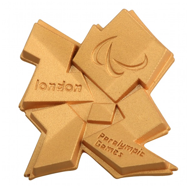 Gold 3D_Paralympics_logo_pin