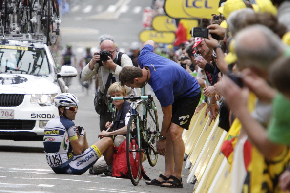 Marco Marcato_in_crash_end_of_stage_three_Tour_de_France_July_3_2012