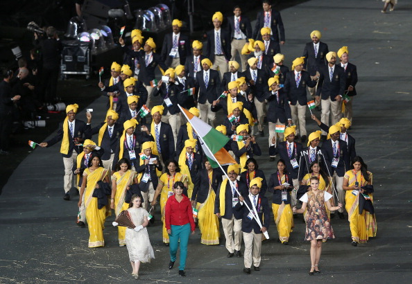 Mystery woman_with_India_in_London_2012_opening_ceremony