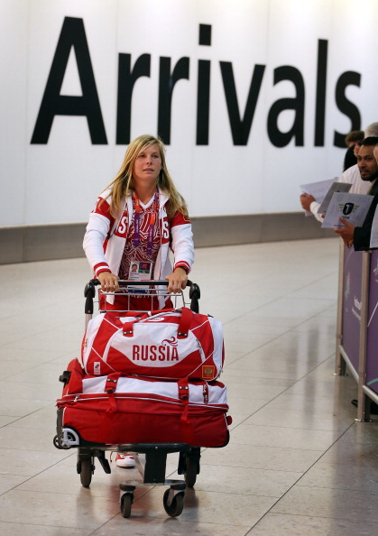 Russian athletes_arrive_at_Heathrow_16_July