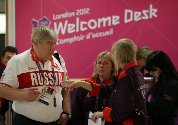 Russian competitor_arrives_at_Heathrow_July_16_2012
