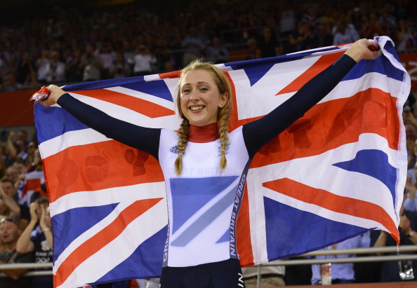 Britains Laura_Trott_celebrates_after_winning_the_London_2012_Olympic_Games_womens_omnium_500m_time_trial_cycling_event_at_the_Velodrome