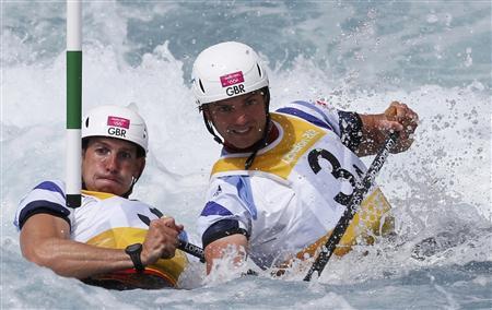 Britains Tim_Baillie_R_and_Etienne_Stott_compete_in_the_mens_canoe_double_C2_semi-final_at_Lee_Valley_White_Water_Centre_during_the_London_2012_Olympic_Games