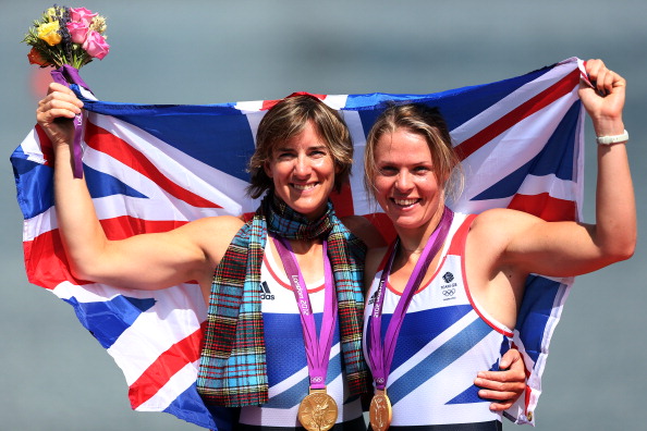 Katherine Grainger_and_Anna_Watkins_of_Great_Britain_celebrate_with_their_gold_medals_draped_in_a_Union_Jack