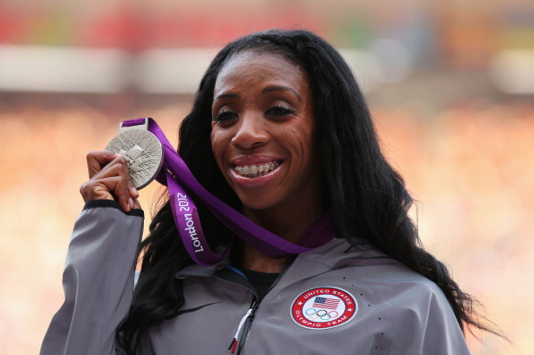 Lashinda Demus_with_Olympic_silver_medal_400m_hurdles_London_2012