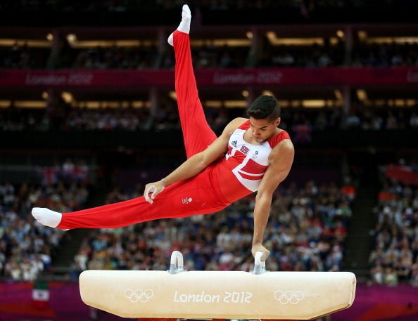 Louis Smith_of_Great_Britain_competes_on_the_horse_during_the_Artistic_Gymnastics_Mens_Pommel_Horse_Final_on_Day_9_of_the_London_2012_Olympic_Games_at_North_Greenwich_Arena
