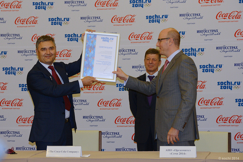 Coca-Cola sign_to_be_presenting_partner_of_Olympic_Torch_Relay_Sochi_September_21_2012