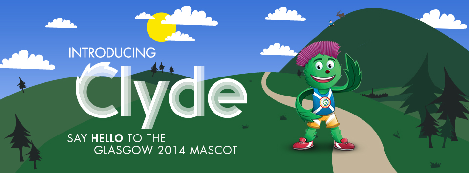 Glasgow 2014_welcome_Clyde_the_mascot