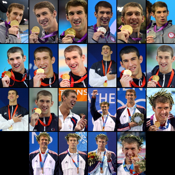 Michael Phelps_medal_collection