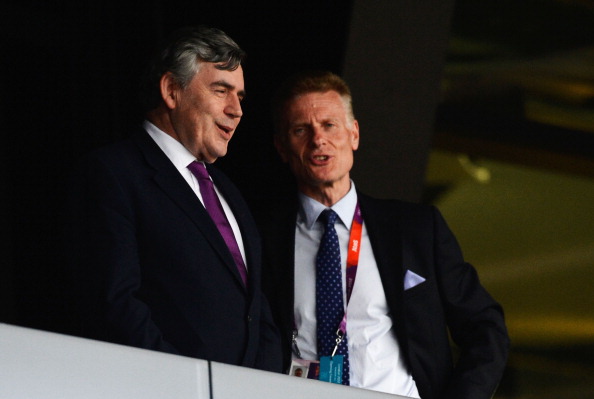 Paul Deighton_speaks_with_former_British_Prime_Minister_Gordon_Brown_during_the_Opening_Ceremony_of_the_London_2012_Olympic_Games