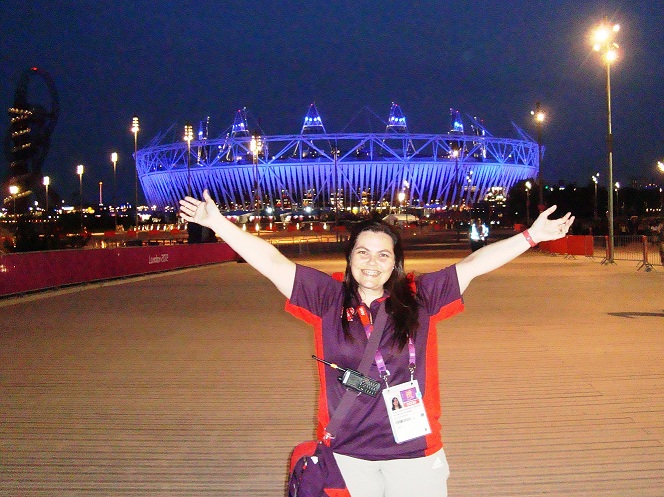 Reneta Santiago_outside_London_2012_Olympic_Stadium
