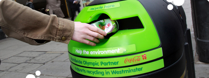 Coca-Cola London_2012_recycling_bins