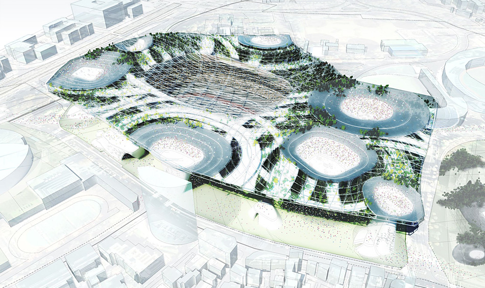 Populous design_for_remodelling_of_Tokyo_1964_Olympic_Stadium