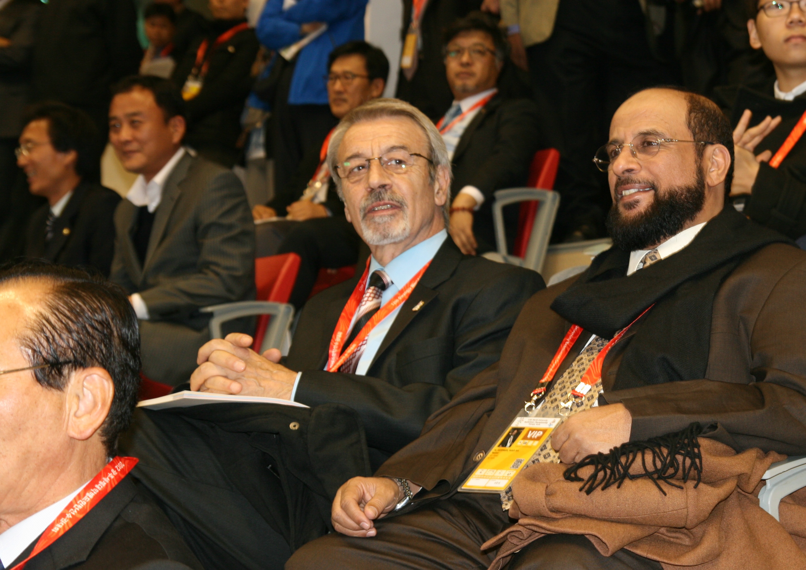 AIPS reporters at WUBC opening ceremony