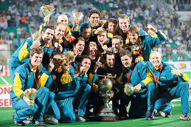 Australia celebrate_winning_2010_Hockey_World_Cup