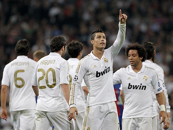 Cristiano Ronaldo celebrates goal for Real Madrid