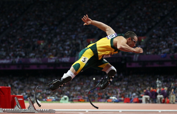 Oscar Pistorius of South Africa technology in sport