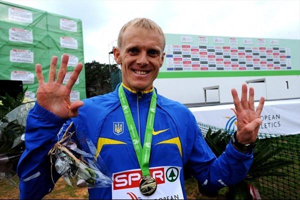 Sergiy Lebid has won the European Cross Country Championships on nine occasions winning in 1998 2001 2002 2003 2004 2005 2007 2008 and 2010
