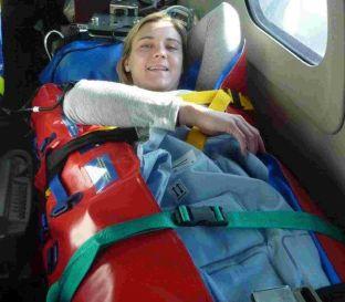 Serita Shone broke her back in a terrifying accident