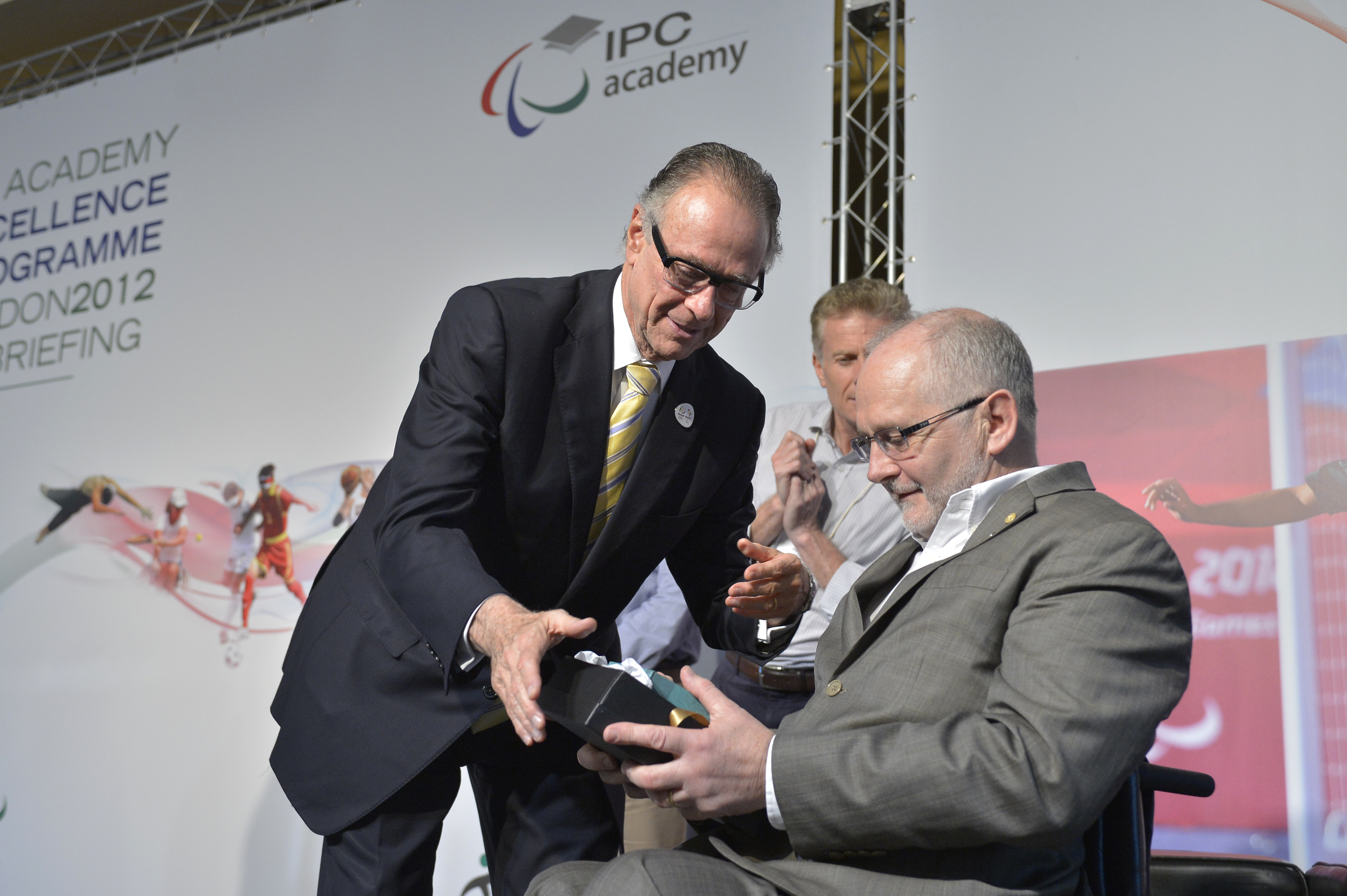 Sir Philip Craven with Carlos Nuzman Rio de Janeiro November 21 2012