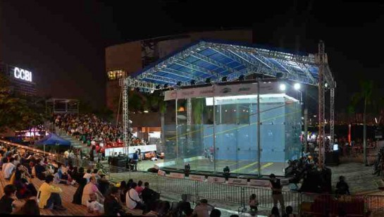 The semi-finals and finals of the Hong Kong Open will be staged in an ASB all-glass show court erected at the Cultural Centre on the waterfront at Tsim Sha Tsui