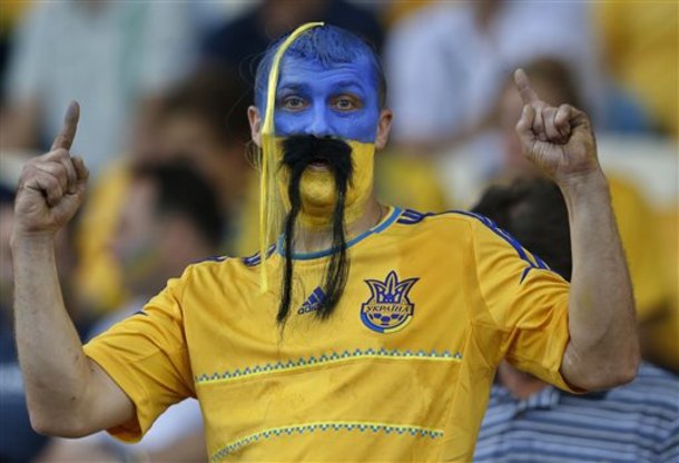 Ukraine fan at Euro 2012