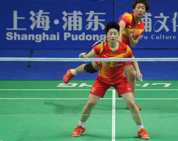 Yu Yang and Wang Xiaoli during China Open in Shanghai November 18 2012