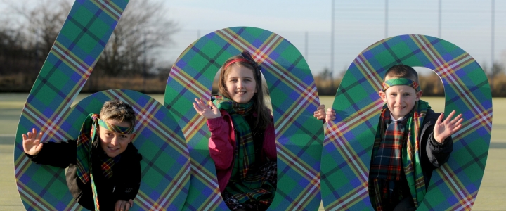 Glasgow 2014 tartan at 600 days to go event