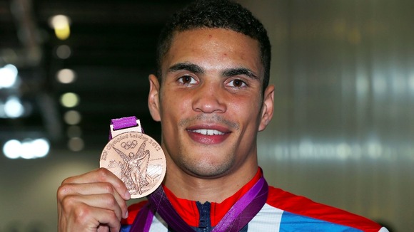 Anthony Ogogo with Olympic bronze medal
