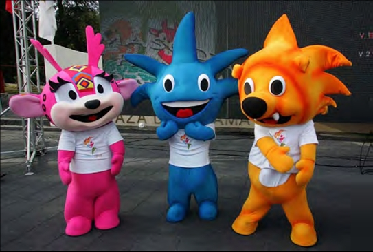 Guadalajara 2011 mascots