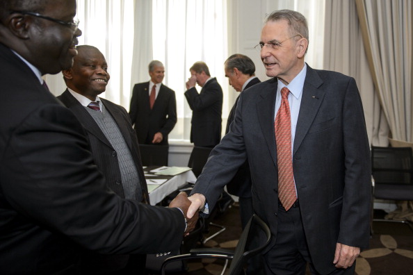 Jacques Rogge IOC President at the executive board meeting in Lausanne