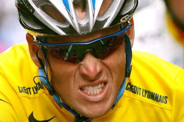 Lance Armstrong close up
