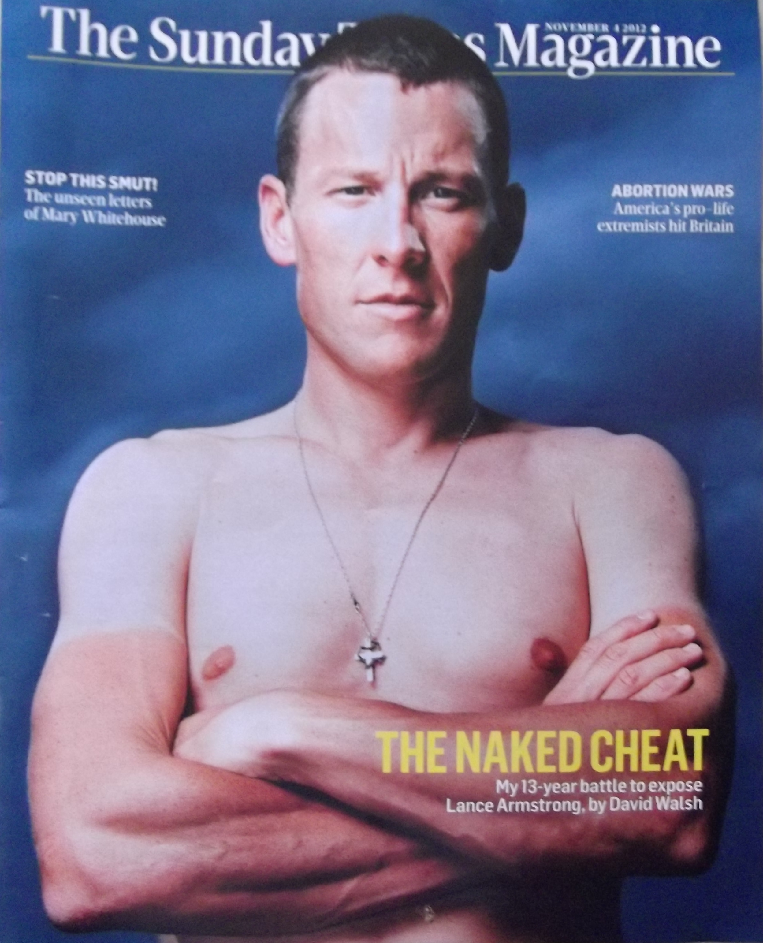 Lance Armstrong on Sunday Times magazine 2