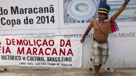 Maracana Stadium protests December 1 2012